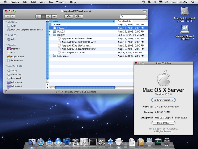 working vmware image for mac os x for windows vmware server